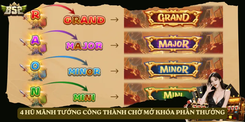 4 hũ Mãnh Tướng Công Thành chờ mở khóa phần thưởng