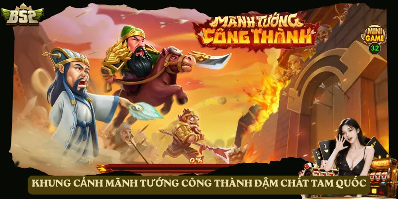 Khung cảnh Mãnh Tướng Công Thành đậm chất Tam Quốc