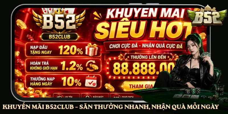 Khuyến Mãi B52club – Săn Thưởng Nhanh, Nhận Quà Đều Mỗi Ngày